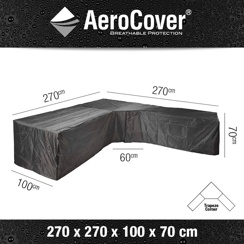 Aerocover Lounge Cover Trapeze 270x270x100 Cm 4 Aerocover Lounge Cover Trapeze 270x270x100 Cm - Afbeelding 2