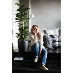 Elho Brussels Round Wheels 40 Antraciet -TuinOaseExpert elho brussels round wheels 40 antraciet 1519486566 l