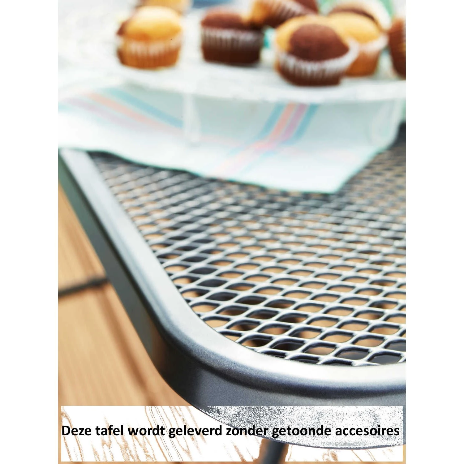 Kettler Klaptafel Strekmetaal 70x70 Cm Antraciet 4 Kettler Klaptafel Strekmetaal 70x70 Cm Antraciet - Afbeelding 2