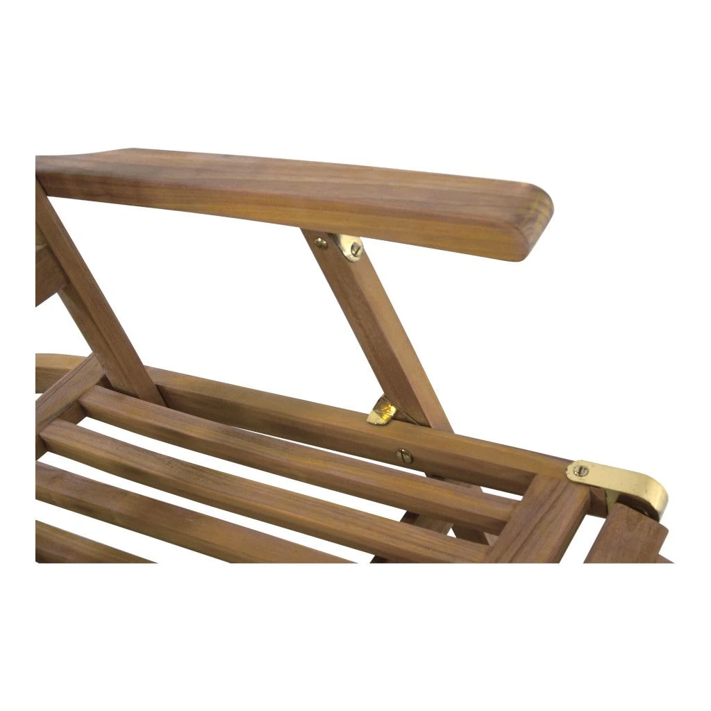 Lesli Deckchair Teak Verstelbaar 4 Lesli Deckchair Teak Verstelbaar - Afbeelding 2
