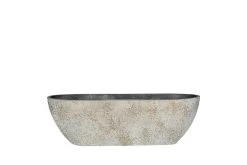 Nova Balkonbak Half Rond 55 Concrete Gold