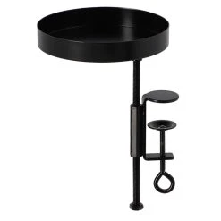 ESSCHERT DESIGN Vensterbankklem Met Plateau Zwart S